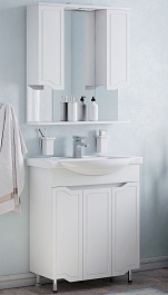 Corozo Мебель для ванной Мирра 75 белая – фотография-1